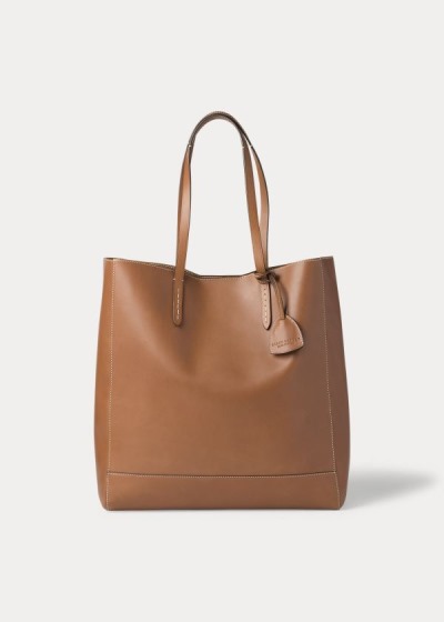 Bolsos De Mano Ralph Lauren Mujer Dorados - Calfskin Modern - FWDXY3695